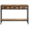vidaXL Console Table 100x35x70 cm Solid Rough Wood Mango