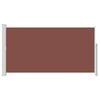 Patio Retractable Side Awning 160 x 300 cm Brown