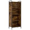 vidaXL Book Cabinet 55.5 x 33 x 142.5 cm Engineered Wood Smoked Oak