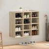 vidaXL Shoe Cabinet Sonoma Oak 77.5 x 30 x 67 cm Engineered Wood