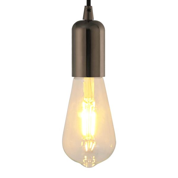 vidaXL Lamp Holders 2 pcs Glossy Black E27