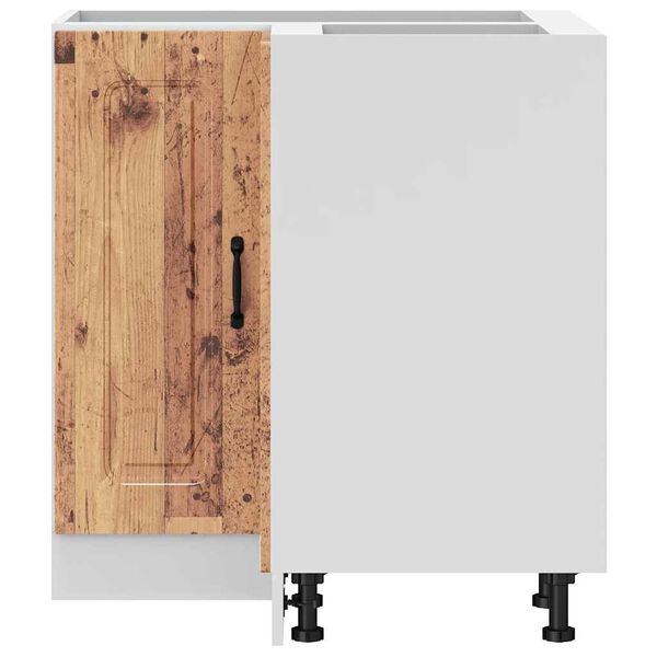 vidaXL Kitchen Corner Base Cabinet Kalmar Old Wood Engineered Wood