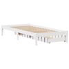 vidaXL Bed Frame without Mattress White 90x190 cm Single Solid Wood Pine