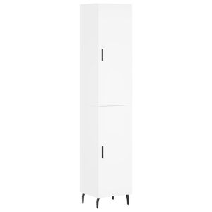 vidaXL Highboard White 34.5x34x180 cm Engineered Wood