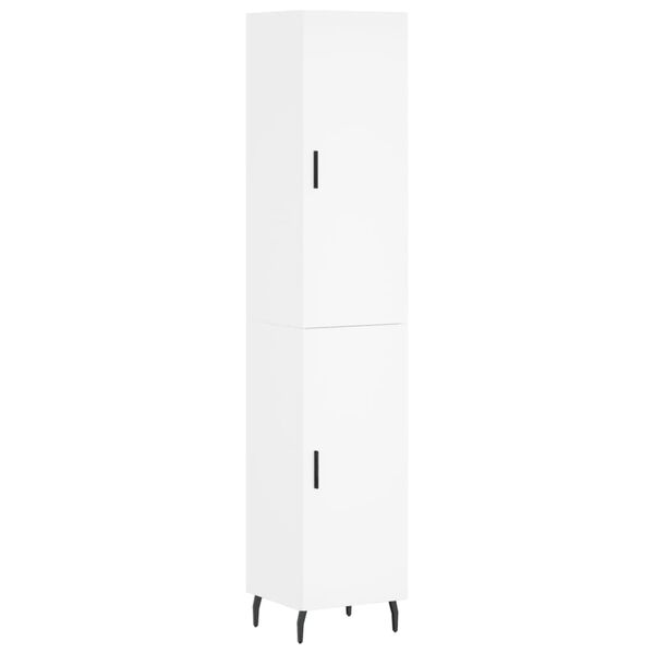 vidaXL Highboard White 34.5x34x180 cm Engineered Wood