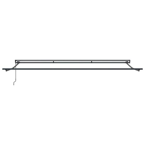 vidaXL Awning Frame Retractable Anthracite 5 x 3 m Powder-coated Steel