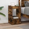 vidaXL End Table Smoked Oak 30 x 30 x 56 cm Engineered Wood