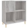 vidaXL Record Cabinet Grey Sonoma 84.5x38x89 cm Engineered Wood