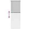 vidaXL Window Blind with Curtains Manual Silver Aluminium