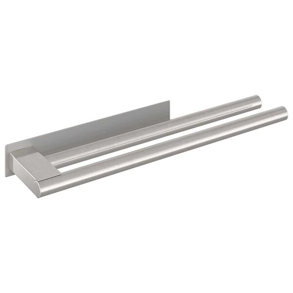 vidaXL Towel Rack Silver 40 x 9 x 4 cm Stainless steel