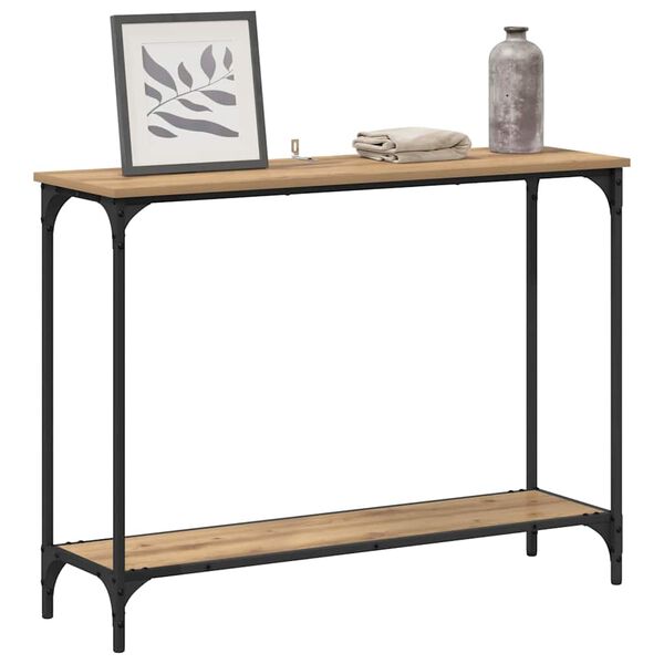 vidaXL Console Table Artisan oak 101 x 30.5 x 75 cm Engineered wood