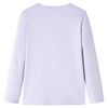 Kids' T-shirt with Long Sleeves Light Lilac 116