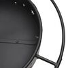 vidaXL Fire Pit with Poker 70 cm XXL Steel