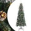 vidaXL Artificial Christmas Tree with 300 LEDs with Stand Green 240 cm