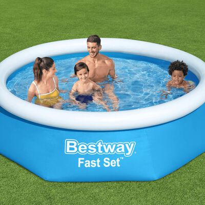 Bestway Fast Set Inflatable Swimming Pool Round 244x66 cm 57265