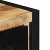 vidaXL TV Cabinet 100x30x25 cm Solid Rough Wood Mango