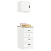 vidaXL Garage Cabinets 2 pcs White Engineered Wood