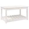 vidaXL Garden Table White 82.5x50.5x45 cm Solid Wood Pine