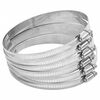 vidaXL Hose Clamps 6 pcs 91-140 mm 304 Stainless Steel
