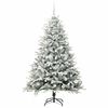 vidaXL Artificial Pre-lit Christmas Tree with Ball Set Green 180 cm