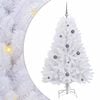 vidaXL Artificial Christmas Tree White 80 x 80 x 150 cm PVC and Metal