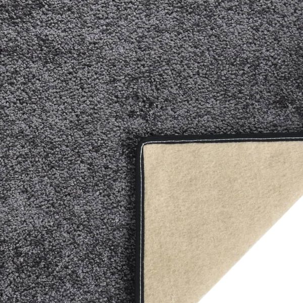 vidaXL Soft Pile Rug Anti-slip 67x180 cm Grey
