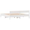 vidaXL Bed Frame without Mattress White 200x200 cm Solid Wood Pine