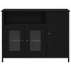 vidaXL Sideboard Black Oak 100 x 35 x 75 cm