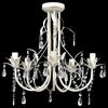 Crystal Pendant Ceiling Lamp Chandelier Elegant 5 Bulb Sockets