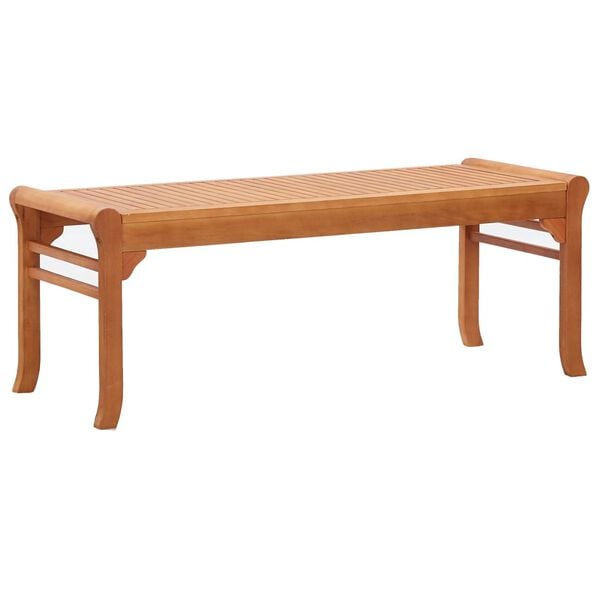 vidaXL 2-Seater Garden Bench 120 cm Solid Eucalyptus Wood