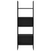 vidaXL Book Cabinet Black Oak 60 x 35 x 180 cm Engineered Wood