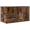 vidaXL Corner Cabinet Smoked Oak 200x40x45 cm Engineered Wood