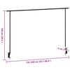 ProGarden Decoration Table Rod With Table Clamp Metal Black