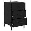 vidaXL Bedside Cabinet Black Oak 40 x 40 x 66 cm Engineered Wood