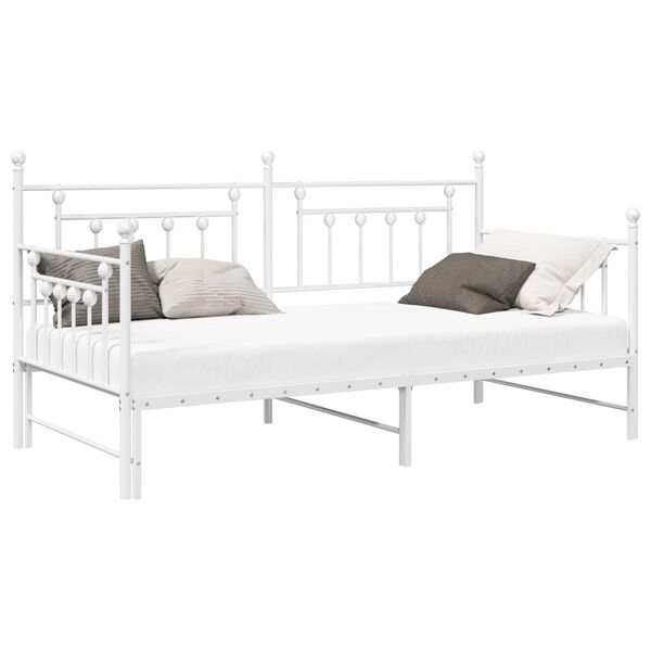 vidaXL Daybed Frame White 107 x 203 cm Steel