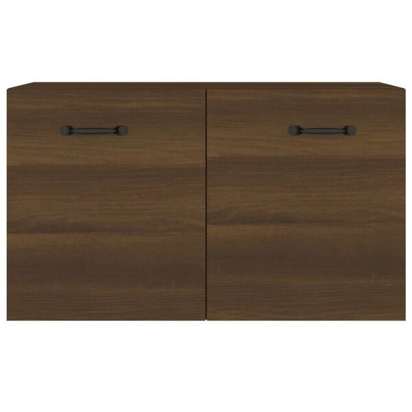 vidaXL Wall Cabinet Brown Oak 60x36.5x35 cm Engineered Wood
