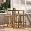 vidaXL Bar Table 110x60x110 cm Impregnated Pinewood