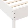 vidaXL Bookcase Bed without Mattress White 160x200 cm Solid Wood Pine