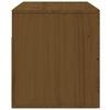 vidaXL Wall-mounted Bedside Cabinet Honey Brown 50x36x40 cm