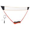 vidaXL Badminton Set with 2 Rackets. Net & Storage Case 292x30x152 cm