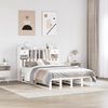 vidaXL Bookcase Bed without Mattress White 140x190 cm Solid Wood Pine