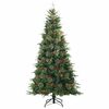 vidaXL Artificial Hinged Christmas Tree Green 240 cm PE and PVC