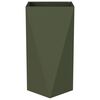 vidaXL Planter 2 pcs Olive Green 40 x 40 x 75 cm Steel