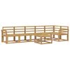 vidaXL Outdoor Sofa Set 7 pcs White Solid Acacia Wood