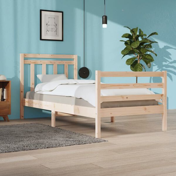 vidaXL Bed Frame without Mattress 90x200 cm Solid Wood