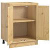 vidaXL Cabinet SKI Honey Brown 60 x 46 x 81.5 cm Solid Pine Wood