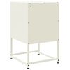 vidaXL Bedside Cabinet White 36x39x60.5 cm Steel