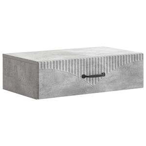 vidaXL Wall-Mounted Side Table Concrete Grey 59 x 34.5 x 17 cm