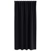 vidaXL Blackout Curtains with Rings 2 pcs Black 175 x 140 cm Polyester