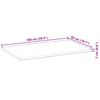 vidaXL Table Top Rectangular 100x50x2 cm Solid Wood Acacia